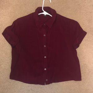 Cropped Button Up Shirt Forever 21